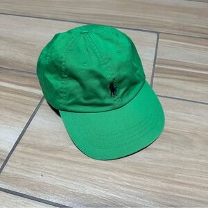 Vintage Polo Ralph Lauren Baseball Hat Cap Green Pony Logo USA Adjustable Kanye
